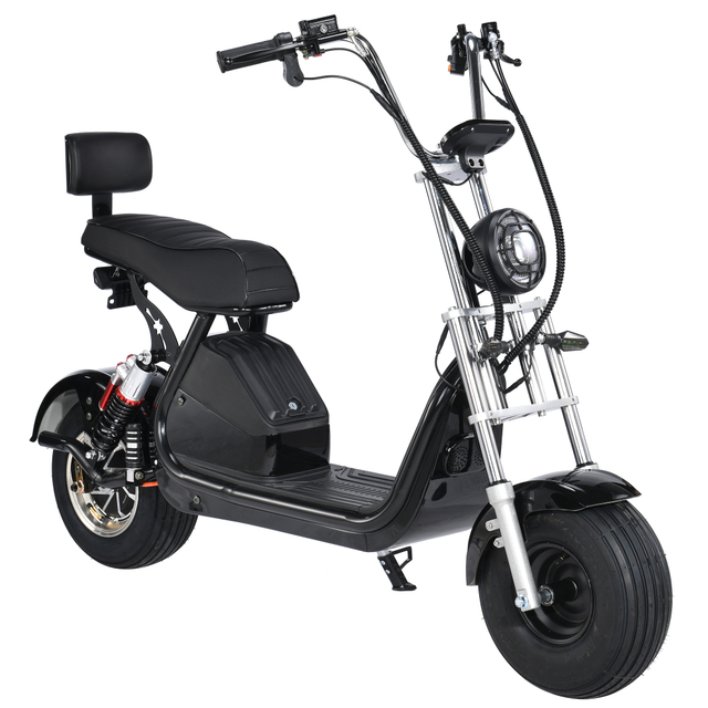 USA lager elektrisk Fat Tire Scooter 1500w 48v 20ah med Big Seat utan logotyp